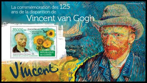 Poštovní známka Guinea 2015 Umìní, Vincent van Gogh Mi# Block 2537 Kat 14€