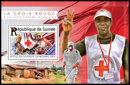 Potovn znmka Guinea 2016 Boj proti malrii Mi# Block 2512 Kat 14 - zvtit obrzek