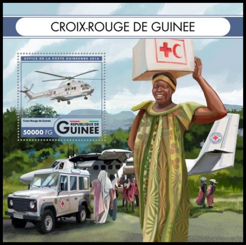 Potovn znmka Guinea 2016 erven k Mi# Mi# Block 2723 Kat 20