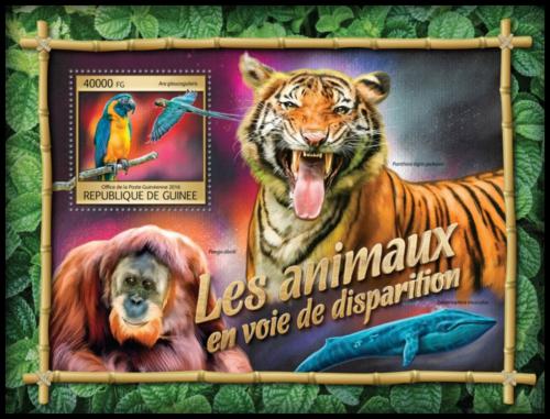 Poštovní známka Guinea 2016 Chránìná fauna Mi# Block 2664 Kat 16€