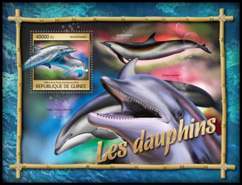 Poštovní známka Guinea 2016 Delfíni Mi# Block 2667 Kat 16€ 