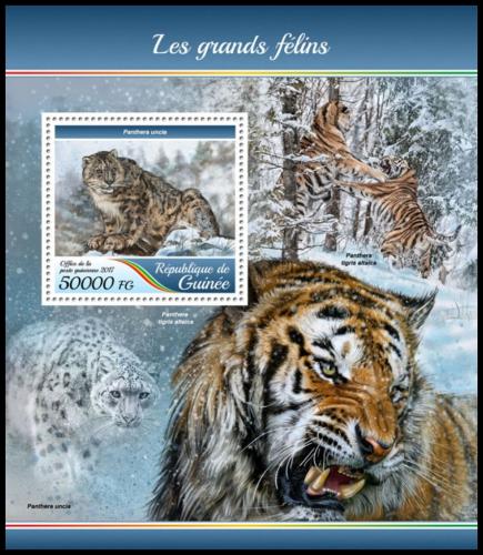 Poštovní známka Guinea 2017 Koèkovité šelmy Mi# Block 2815 Kat 20€