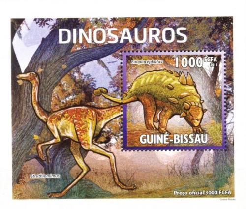 Poštovní známka Guinea-Bissau 2011 Dinosauøi DELUXE Mi# 5335 Block