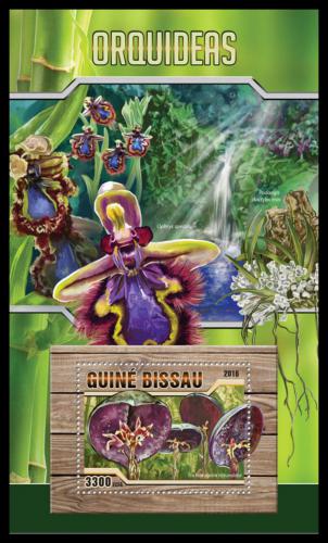 Potovn znmka Guinea-Bissau 2016 Orchideje Mi# Block 1487 Kat 12.50