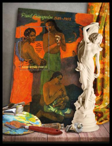 Potovn znmka Guinea-Bissau 2016 Umn, akty, Paul Gauguin Mi# Block 1480 Kat 12.50