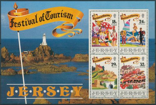 Poštovní známka Jersey 1990 Festivaly Mi# Block 5