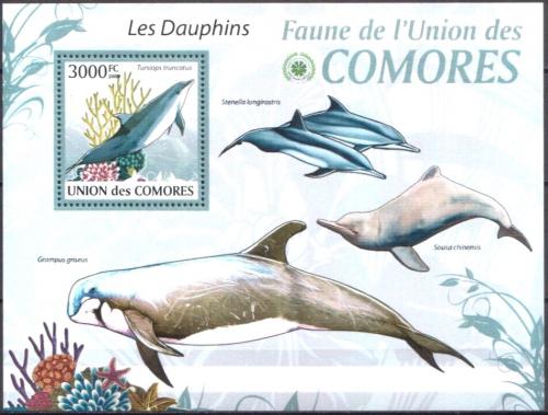 Poštovní známka Komory 2009 Delfíni Mi# 2468 Kat 15€