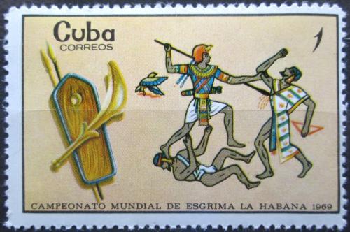 Potovn znmka Kuba 1969 Boj ve Starm Egyptu Mi# 1508