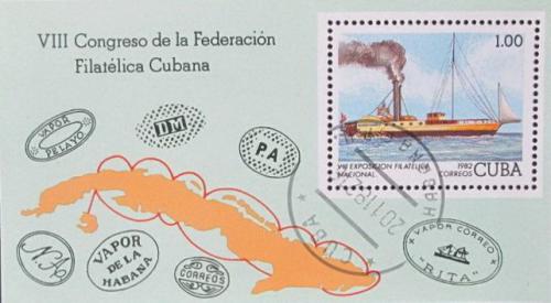 Potovn znmka Kuba 1982 Vstava znmek Mi# Block 74