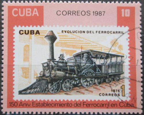Potovn znmka Kuba 1987 Parn lokomotiva Mi# 3144