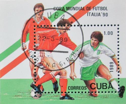 Potovn znmka Kuba 1989 MS ve fotbale Mi# Block 114