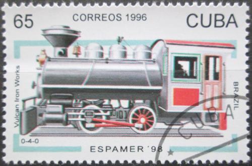 Potovn znmka Kuba 1996 Parn lokomotiva Mi# 3981