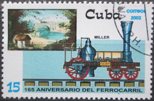 Potovn znmka Kuba 2002 Parn lokomotiva Mi# 4474
