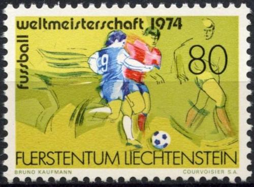 Poštovní známka Lichtenštejnsko 1974 MS ve fotbale Mi# 606