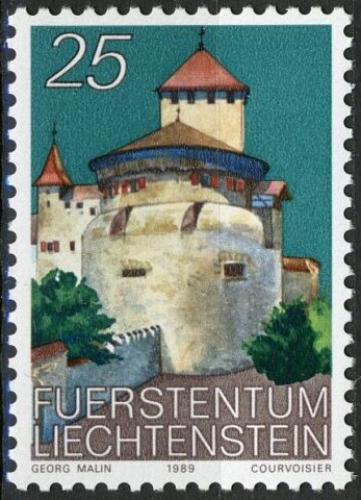 Poštovní známka Lichtenštejnsko 1989 Zámek Vaduz Mi# 962