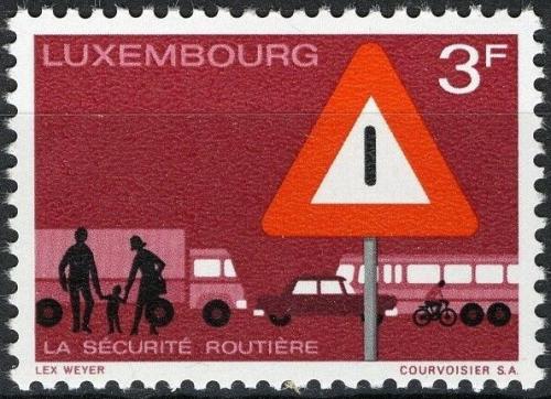 Poštovní známka Lucembursko 1970 Bezpeènost silnièního provozu Mi# 809
