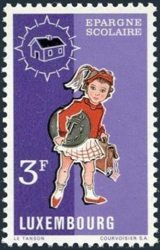 Poštovní známka Lucembursko 1971 Školaèka Mi# 835