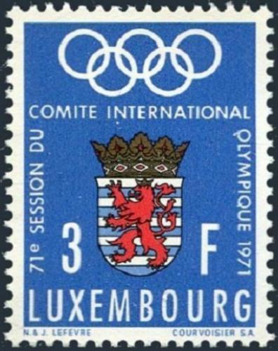 Potovn znmka Lucembursko 1971 Zasedn Olympijskho vboru Mi# 826