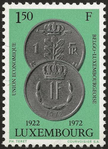 Potovn znmka Lucembursko 1972 Mince Mi# 841 - zvtit obrzek