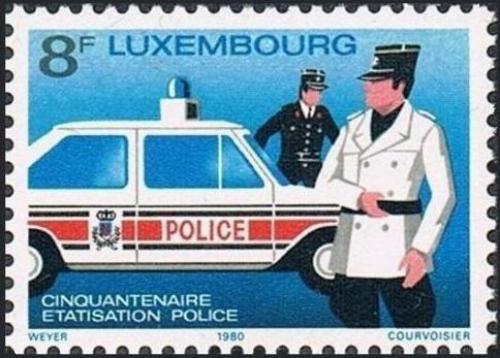 Potovn znmka Lucembursko 1980 Policie Mi# 1017