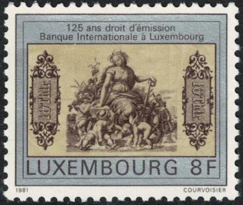 Potovn znmka Lucembursko 1981 Prvn paprov bankovka Mi# 1034 - zvtit obrzek