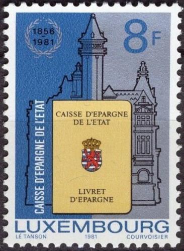 Potovn znmka Lucembursko 1981 Sttn spoitelna, 125. vro Mi# 1035