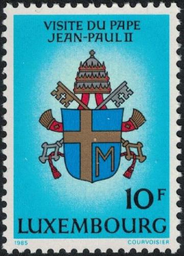 Potovn znmka Lucembursko 1985 Erb papee Mi# 1124 - zvtit obrzek