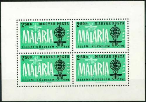 Poštovní známka Maïarsko 1962 Boj proti malárii Mi# Block 35