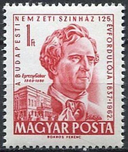 Poštovní známka Maïarsko 1962 Gábor Egressy, herec Mi# 1867