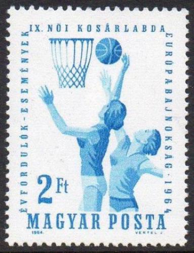 Potovn znmka Maarsko 1964 ME v basketbalu en Mi# 2062