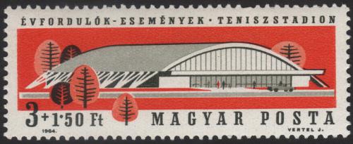 Poštovní známka Maïarsko 1964 Tenisová hala Mi# 2043