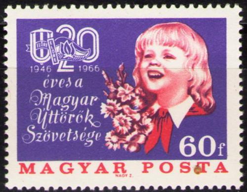 Poštovní známka Maïarsko 1966 Mladí pionýøi Mi# 2251