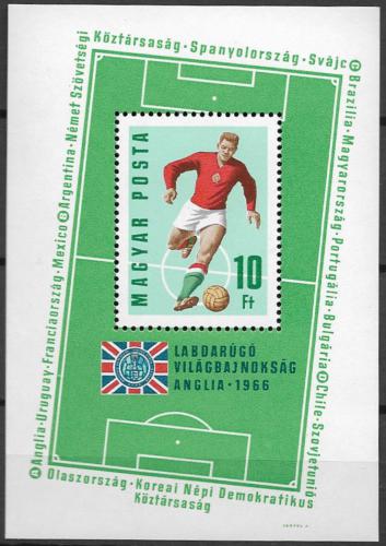 Poštovní známka Maïarsko 1966 MS ve fotbale Mi# Block 53