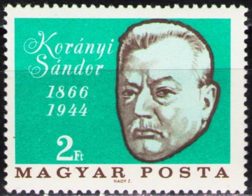 Poštovní známka Maïarsko 1966 Sándor Korányi, lékaø Mi# 2253