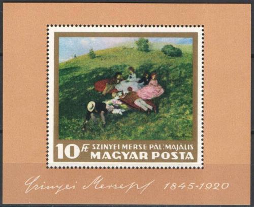 Poštovní známka Maïarsko 1966 Umìní Mi# Block 56