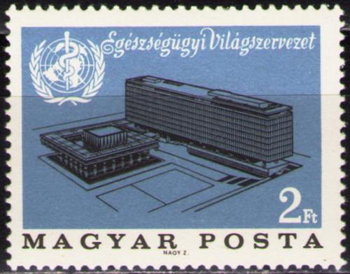 Poštovní známka Maïarsko 1966 Ústøedí WHO Mi# 2237