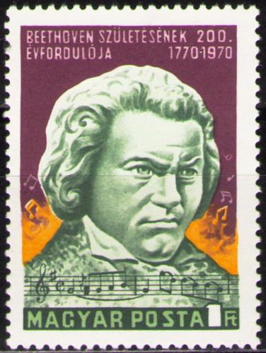 Poštovní známka Maïarsko 1970 Ludwig van Beethoven Mi# 2598