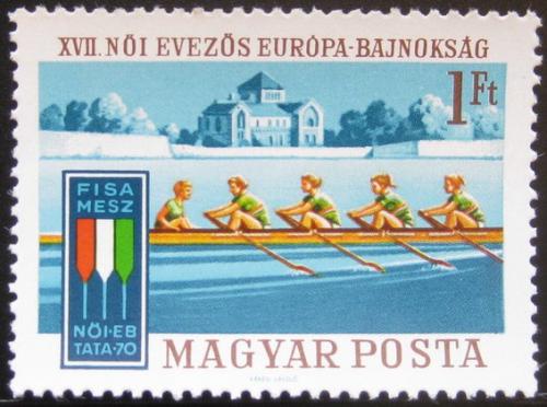 Poštovní známka Maïarsko 1970 ME ve veslování žen Mi# 2601