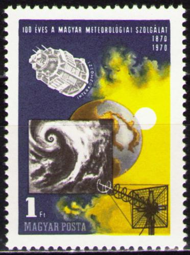 Poštovní známka Maïarsko 1970 Meteorologické služby Mi# 2580