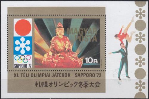 Poštovní známka Maïarsko 1971 ZOH Sapporo Mi# Block 86