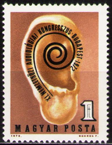 Poštovní známka Maïarsko 1972 Kongres audiologie Mi# 2811