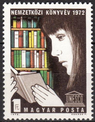 Poštovní známka Maïarsko 1972 Mezinárodní rok knihy Mi# 2759