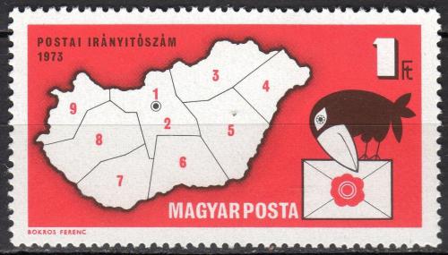 Poštovní známka Maïarsko 1973 Uvedení PSÈ Mi# 2831