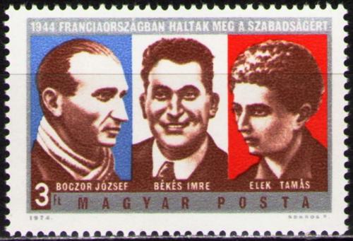 Poštovní známka Maïarsko 1974 Hrdinové Mi# 2928
