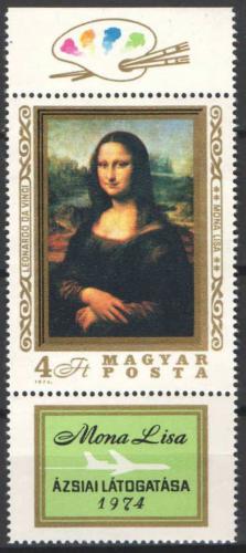 Poštovní známka Maïarsko 1974 Mona Lisa Mi# 2940 Kat 15€