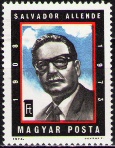 Poštovní známka Maïarsko 1974 Salvador Allende, prezident Chile Mi# 2939