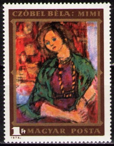 Poštovní známka Maïarsko 1974 Umìní, Czóbel Mi# 2977