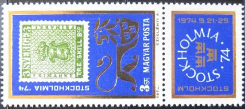 Poštovní známka Maïarsko 1974 Výstava Stockholmia Mi# 2981