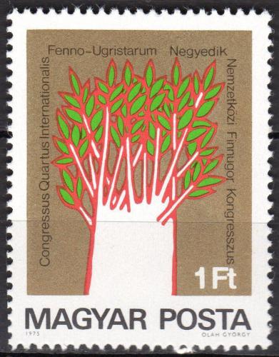Potovn znmka Maarsko 1975 Ugrofinsk kongres Mi# 3058