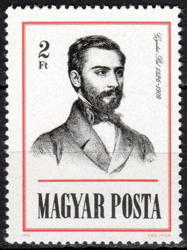 Poštovní známka Maïarsko 1976 Pal Gyulai, spisovatel Mi# 3140